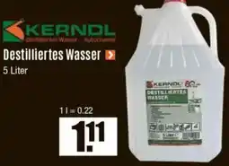 V Baumarkt KERNDL Destilliertes Wasser Angebot