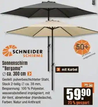 V Baumarkt SCHNEIDER SCHIRME Sonnenschirm "Bergamo" Angebot