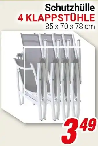 CENTERSHOP Schutzhülle 4 KLAPPSTÜHLE Angebot