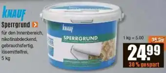 V Baumarkt KNAUF Sperrgrund Angebot