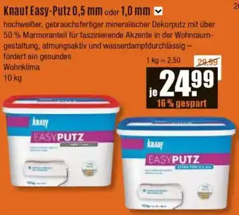 V Baumarkt Knauf Easy-Putz 0,5 mm oder 1,0 mm Angebot