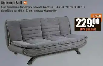 V Baumarkt Bettcouch Faith Angebot