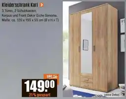 V Baumarkt Kleiderschrank Karl Angebot