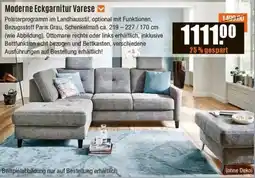 V Baumarkt Moderne Eckgarnitur Varese Angebot