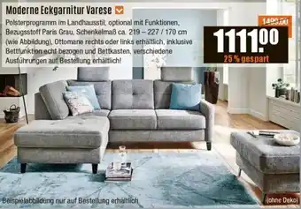 V Baumarkt Moderne Eckgarnitur Varese Angebot
