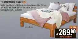 V Baumarkt Futonbett Eiche massiv Angebot