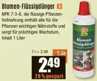 V Baumarkt Blumen-Flüssigdünger Angebot