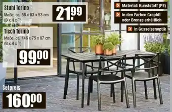 V Baumarkt Stuhl Torino oder Tisch Torino Angebot