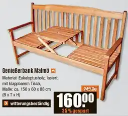 V Baumarkt Genießerbank Malmö Angebot