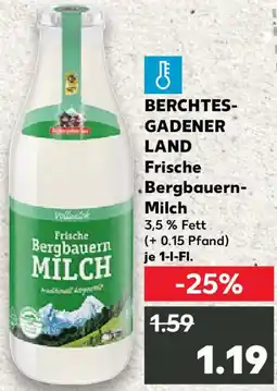 Kaufland BERCHTESGADENER LAND Frische Bergbauern Milch Angebot