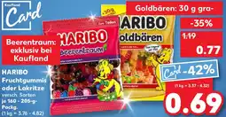 Kaufland HARIBO Fruchtgummis oder Lakritze Angebot
