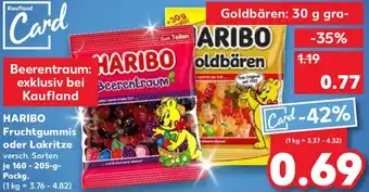 Kaufland HARIBO Fruchtgummis oder Lakritze Angebot