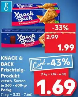 Kaufland KNACK & BACK Frischteig Produkt Angebot