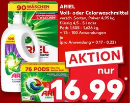 Kaufland ARIEL Voll- oder Colorwaschmittel Angebot