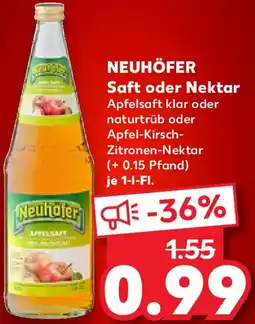 Kaufland NEUHÖFER Saft oder Nektar Angebot