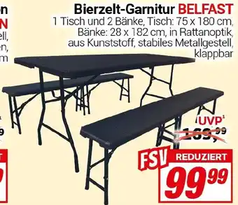 CENTERSHOP Bierzelt-Garnitur BELFAST Angebot