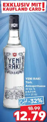 Kaufland YENI RAKI Türk. Anisspirituose Angebot