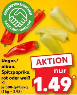 Kaufland Ungar./ alban. Spitzpaprika, rot oder weiß Angebot