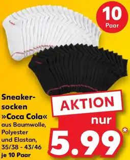 Kaufland Sneakersocken Coca Cola Angebot