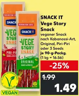 Kaufland SNACK IT Vege Story Snack Angebot