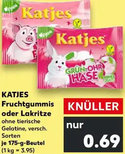 Kaufland KATJES Fruchtgummis oder Lakritze Angebot