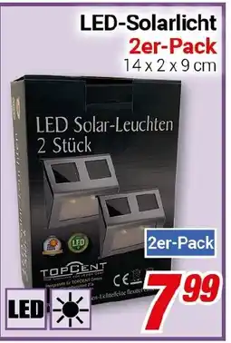 CENTERSHOP LED-Solarlicht 2er-Pack Angebot