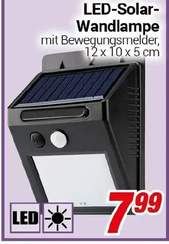 CENTERSHOP LED-Solar- Wandlampe Angebot