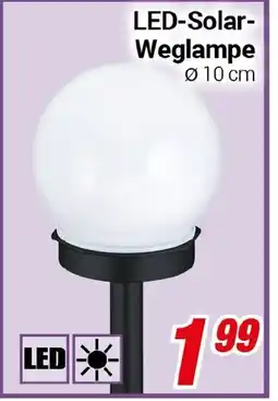 CENTERSHOP LED-Solar- Weglampe 10 cm Angebot