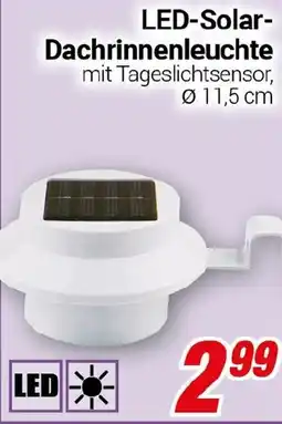 CENTERSHOP LED-Solar- Dachrinnenleuchte Angebot