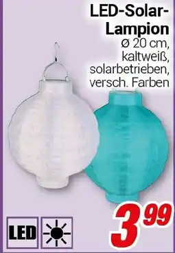 CENTERSHOP LED-Solar- Lampion Angebot