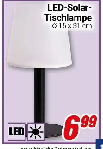 CENTERSHOP LED-Solar- Tischlampe Angebot