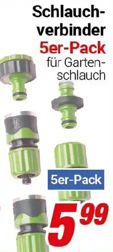 CENTERSHOP Schlauch- verbinder 5er-Pack Angebot