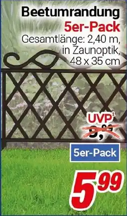 CENTERSHOP Beetumrandung 5er-Pack Angebot