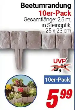 CENTERSHOP Beetumrandung 10er-Pack Angebot