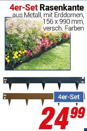 CENTERSHOP 4er-Set Rasenkante Angebot
