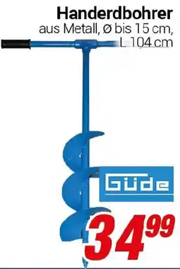 CENTERSHOP Handerdbohrer Güde Angebot