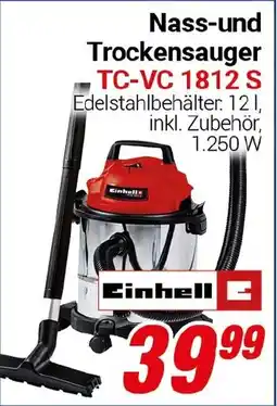 CENTERSHOP Nass-und Trockensauger TC-VC 1812 S Einhell Angebot