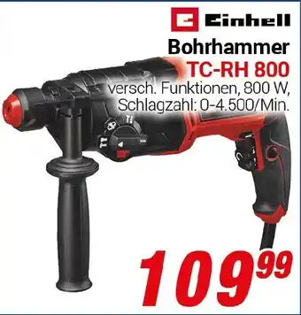 CENTERSHOP Einhell Bohrhammer TC-RH 800 Angebot