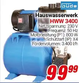 CENTERSHOP Güde Hauswasserwerk HWW 3400 Angebot