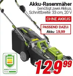 CENTERSHOP Akku-Rasenmäher Angebot
