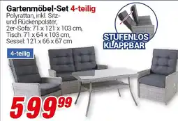CENTERSHOP Gartenmöbel-Set 4-teilig Angebot