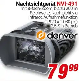 CENTERSHOP Nachtsichtgerät NVI-491 denver Angebot