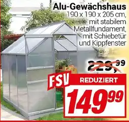CENTERSHOP Alu-Gewächshaus Angebot