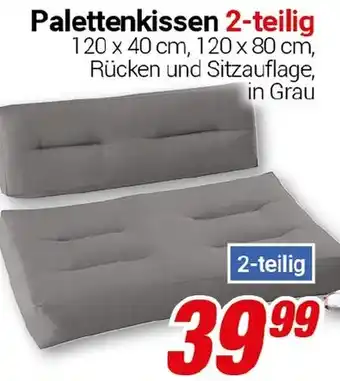 CENTERSHOP Palettenkissen 2-teilig Angebot