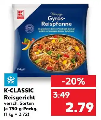 Kaufland K-CLASSIC Reisgericht Angebot