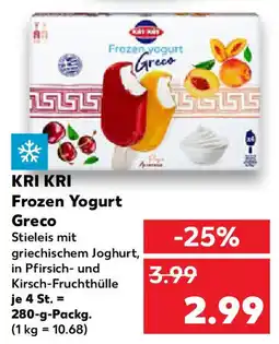 Kaufland KRI KRI Frozen yogurt Greco Angebot