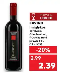 Kaufland CAVINO Imiglykos Angebot