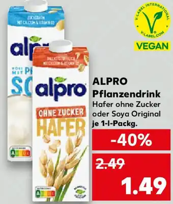 Kaufland ALPRO Pflanzendrink Angebot