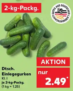 Kaufland Dtsch. Einlegegurken Angebot