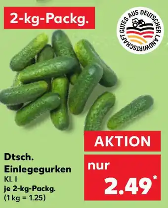 Kaufland Dtsch. Einlegegurken Angebot